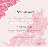 Vector pink floral background for design