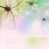 Beautiful  Background With Three Butterflies and bokeh (1 of set