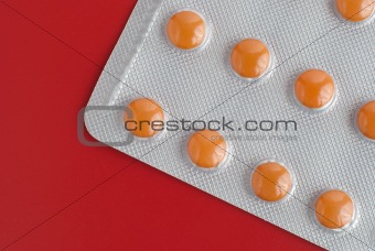 Blister pack of pills 