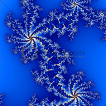 fractal design in blue