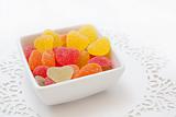 color heart candies