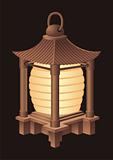 Chinese lamp vector