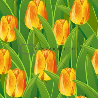 Seamless from tulips
