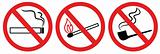 no smoking sign, no fire, no match, vector symbol