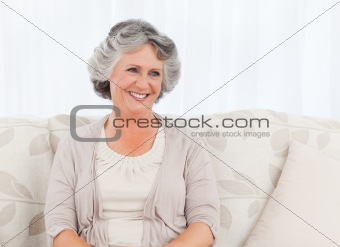 Smiling retired woman 