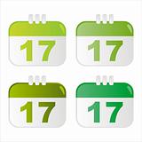 st. patrick's day calendar icons