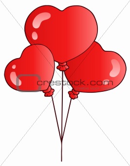 Valentine balloons