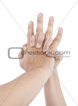 Holding Hands in love couple