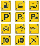 Vector roadside services signs icon set. Part 2