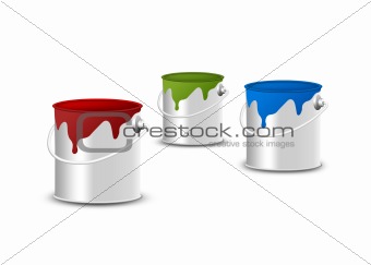 RGB paint buckets