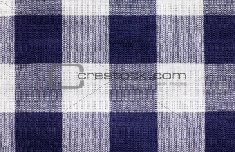 blue white checkered fabric background