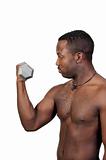 Black Man Lifting Weight