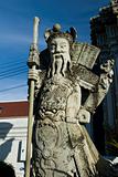 Stone statue of Farang Guard