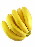 Delicious bananas isolated on white background 