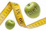 Measuring Tape Diet Calories Concept