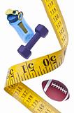 Measuring Tape Diet Fitness Concept