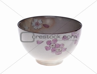 Small Asian Bowl with Floral Pattern