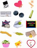 Collage Montage for Healthy Life