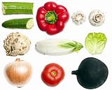 Collage of vegetables