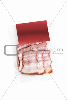 sliced meat packaged