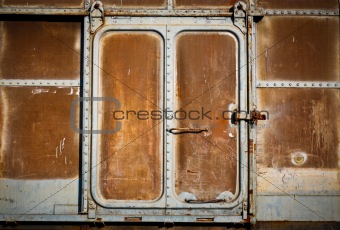 Door with old train