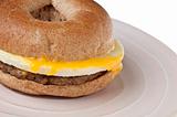 Sausage, Egg and Cheese Breakfast Bagel