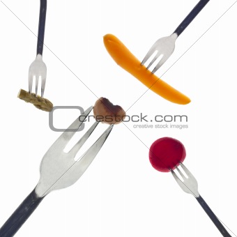 Forks with Vegetables