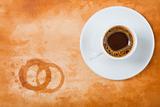 Espresso and Stained background