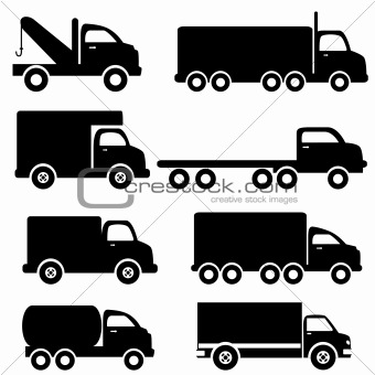 Truck silhouettes