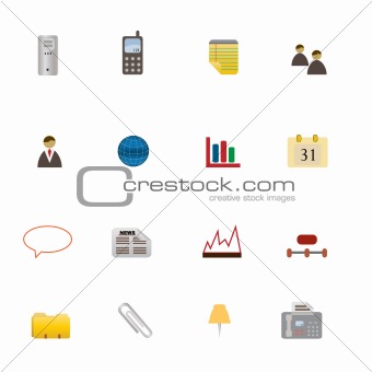 Business Symbols Icon Set