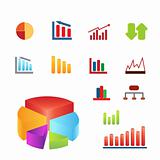 Various charts for business and finance