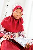Girl Reading Koran