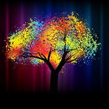 Abstract colorful tree. With copy space .EPS 8
