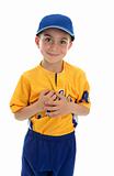 Little boy t-ball baseball player