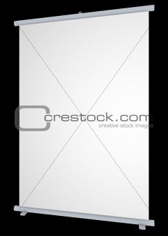 Blank roll-up banner