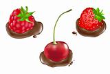 Berries In Chocolate
