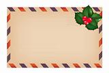 Envelope With Holly Berry