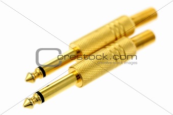 Gold plated audio connectors