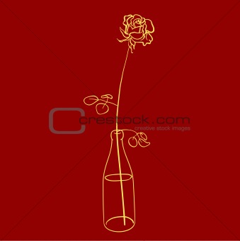 Rose in Bottle