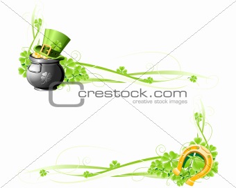 St. Patrick's Day banners