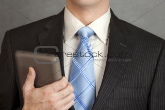 Businessman Holding Tablet