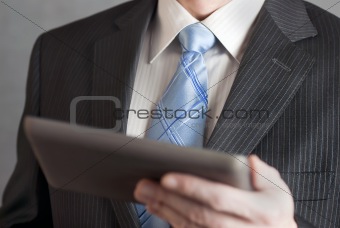 Businessman Holding Tablet 2