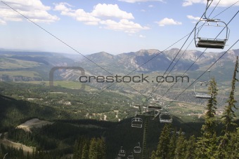 Chairlift in the Summer