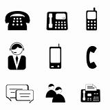 Telephone and communication Icons