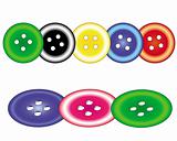 colorful sewing buttons