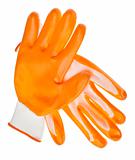 Orange Water Resistant Garden Gloves