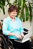 Disabled Woman with Laptop