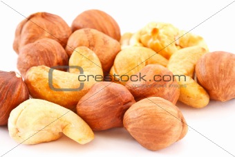 hazelnuts and cashews
