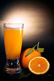 Orange juice art background