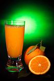 Natural orange juice, art background